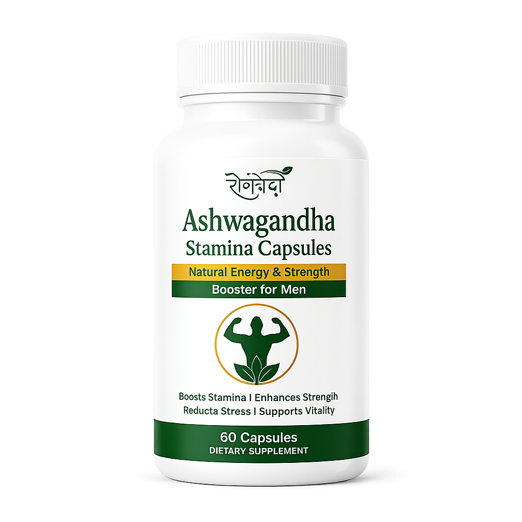 Ashwagandha Stamina Capsules – Natural Energy & Strength Support for Men