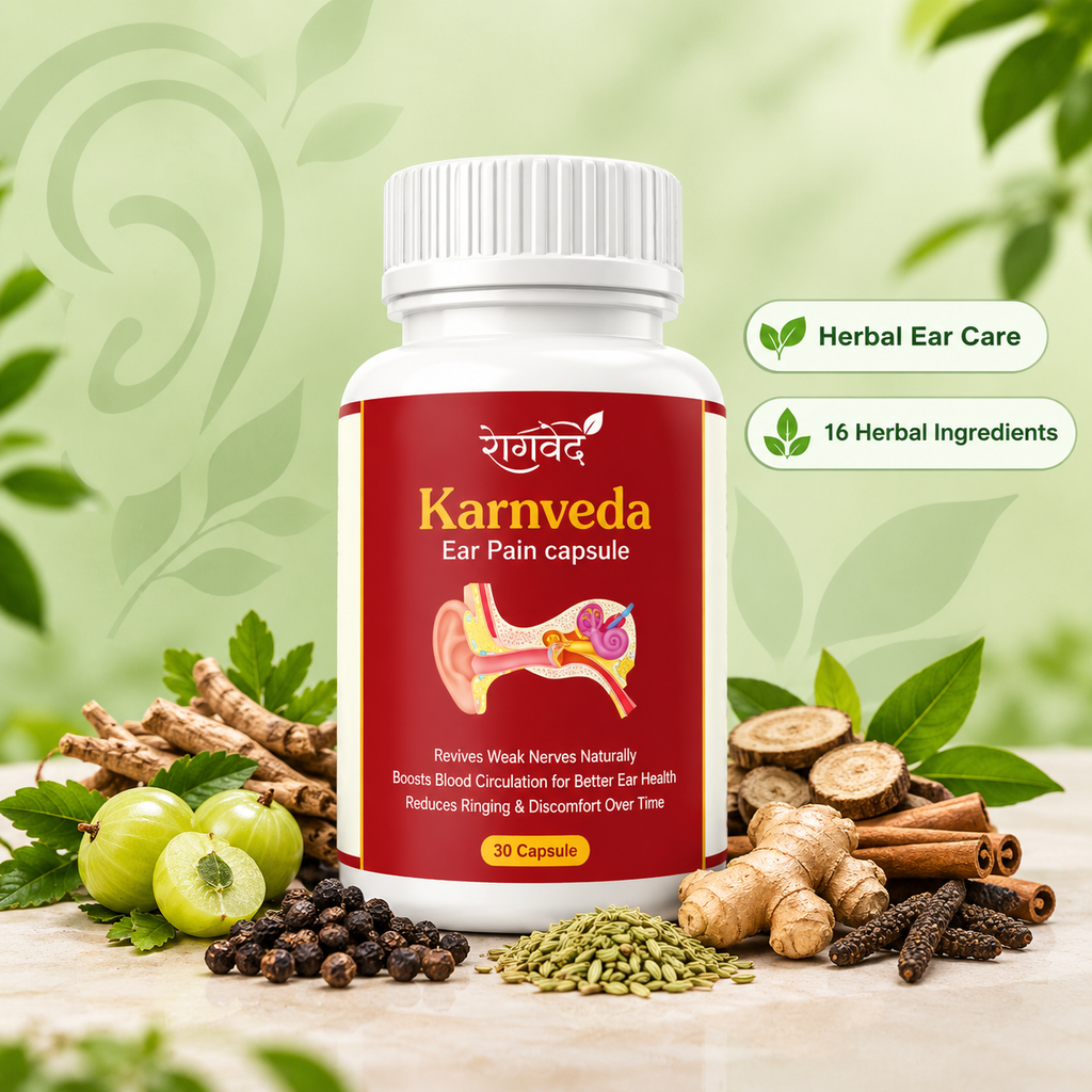 Karnveda Complete Ear Care Combo – Drops + Capsules