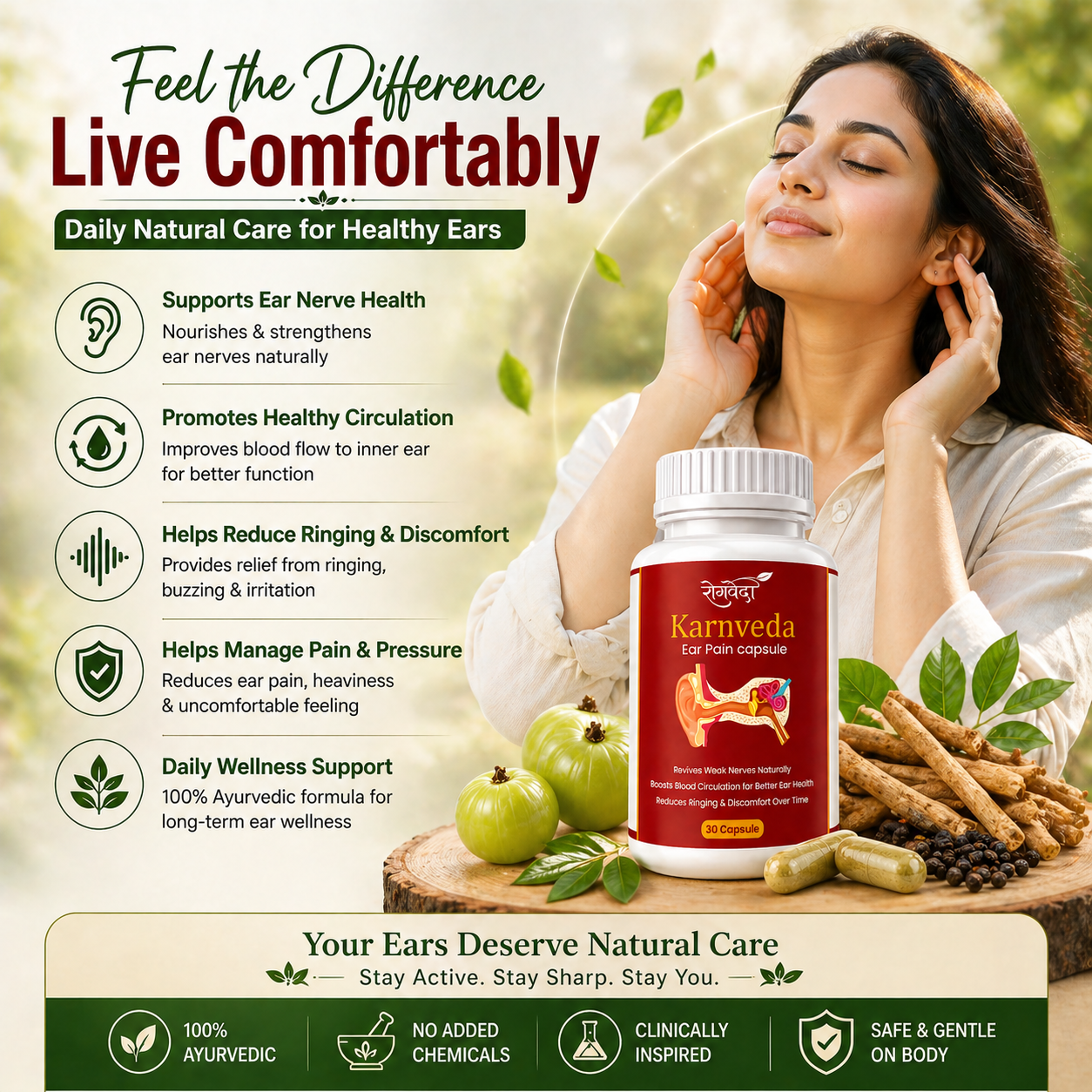 Karnveda Capsules – Ayurvedic Ear Care Supplement