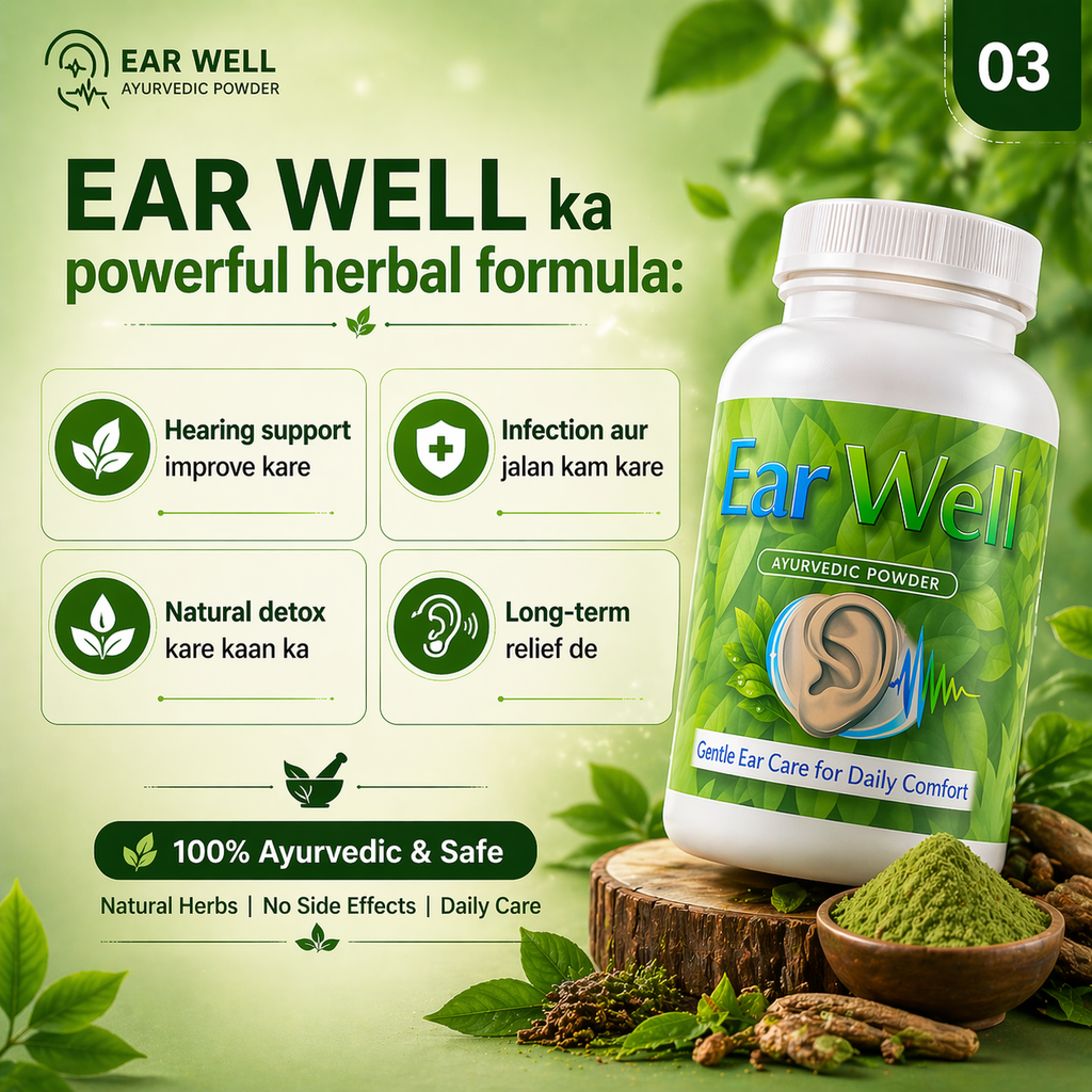 Ear Well Powder – Ayurvedic Herbal Ear Care Formula