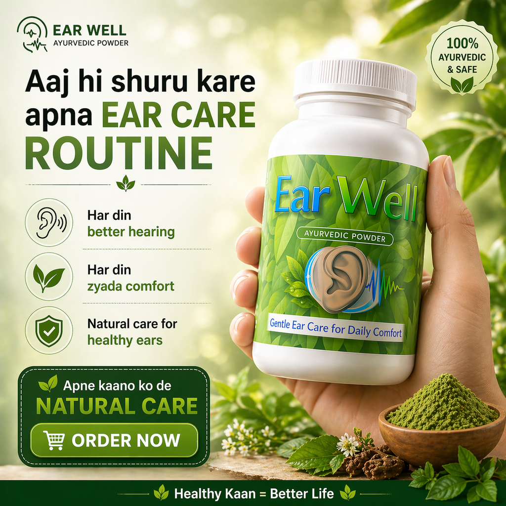 Ear Well Powder – Ayurvedic Herbal Ear Care Formula